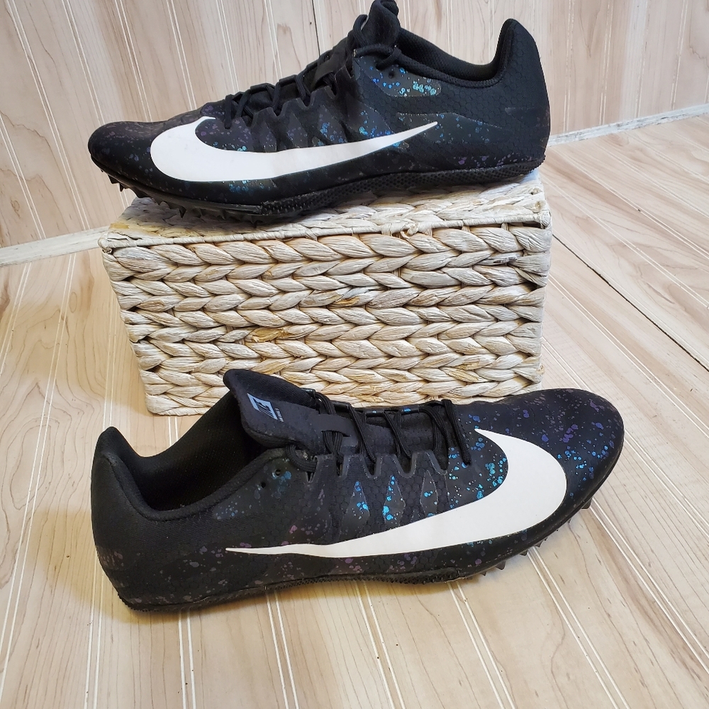 Nike Zoom Rival Golf Shoes Size 9 Sneakers Black Speckled Spikes Mens Size 14‎